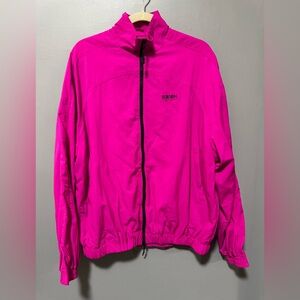 7 Days Active Bright Pink Zip-Up Track Jacket Men’s M Athletic